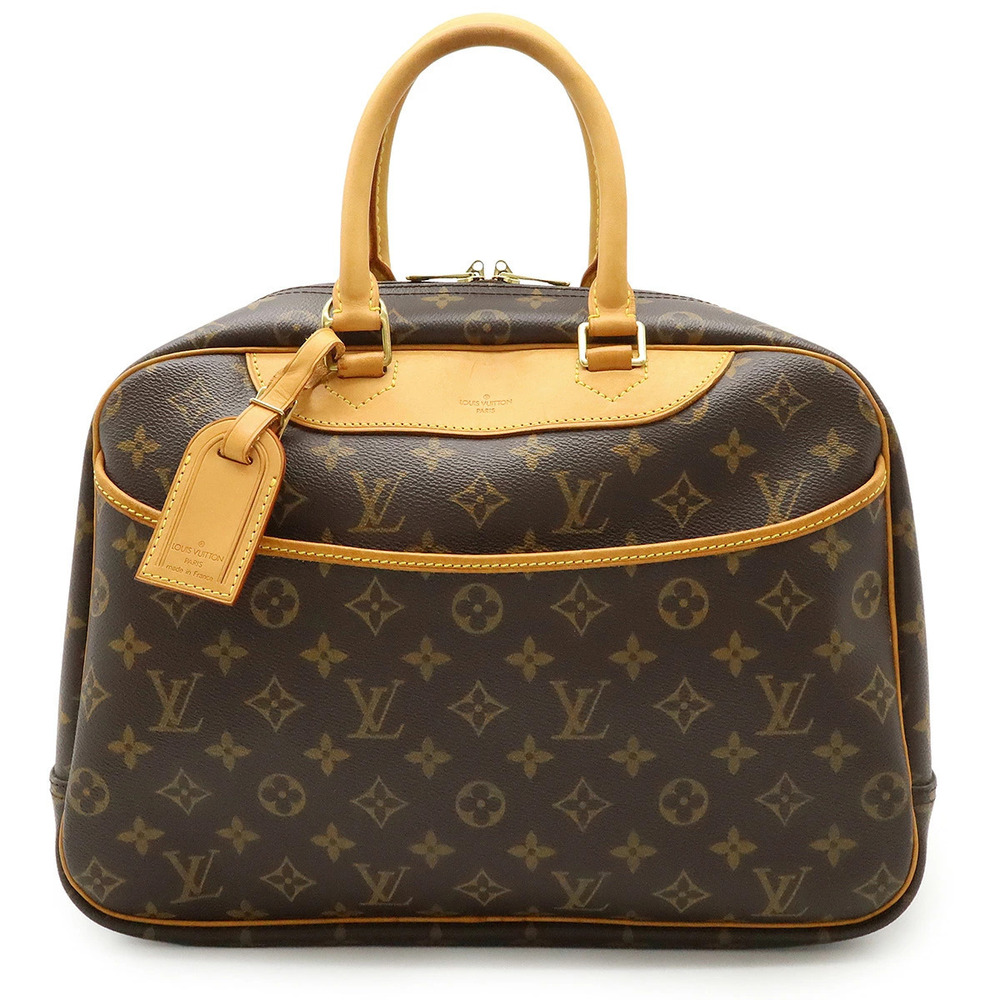 LOUIS VUITTON Monogram Bowling Vanity Deauville Handbag Boston Bag Travel